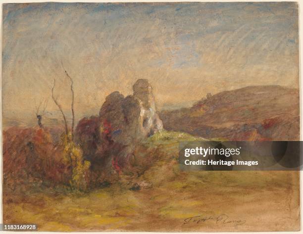 Landscape, 1870-1884. Ravier was initially influenced by the Barbizon tradition, but as he matured, his work became ncreasingly subjective and...