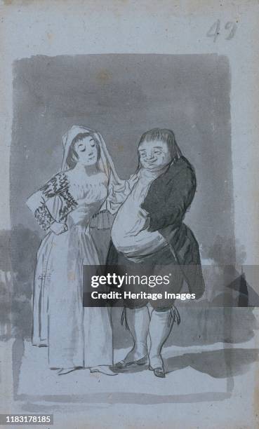 Prostitute Soliciting a Fat, Ugly Man , 1796-97. Among the great figures of the pictorial arts in the West, Goya is one of the very few whose work as...