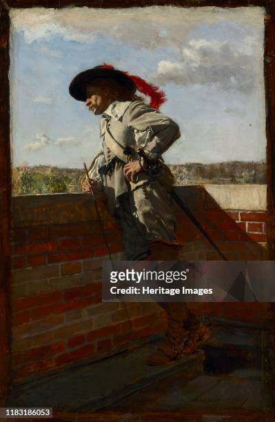 On a Terrace, 1867. Trained as a printmaker and book illustrator, Meissonier specialized in small paintings depicting scenes from French history and...