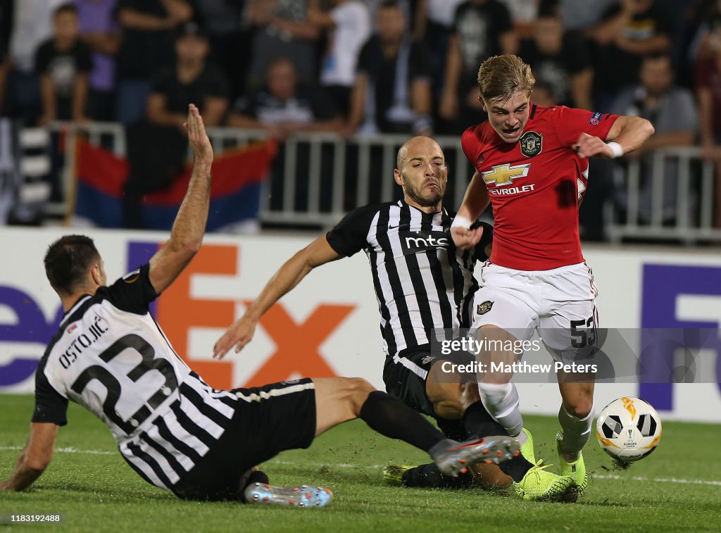 Partizan Belgrade v Manchester United: Group L - UEFA Europa League