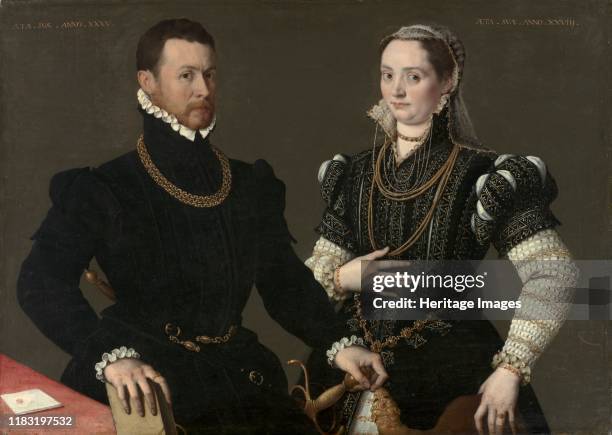 Portrait of a Couple, circa 1580-1588. While the attribution remains hotly debated, this work exemplifies how Italian portraiture of the 1500s could...