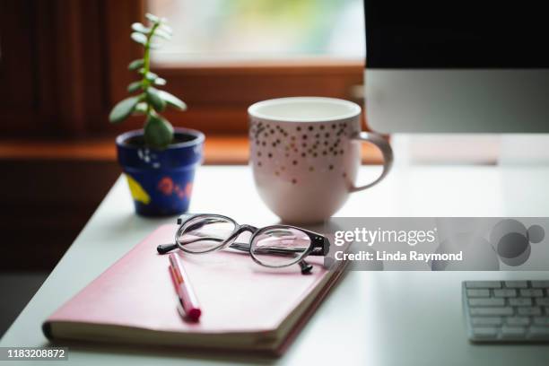 Everyday Objects On A Working Desk Photo - Getty Images