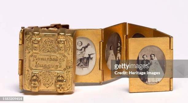 Somebody's Luggage , circa 1863. This deluxe commercial souvenir commemorates the marriage of "General" Tom Thumb and Lavinia Warren, performers at...