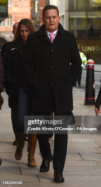 Jodie Chesney's uncle Peter arrives at the Old Bailey in London, where two teenagers, Svenson Ong-a-Kwie and a 17-year-old boy, were found guilty of...