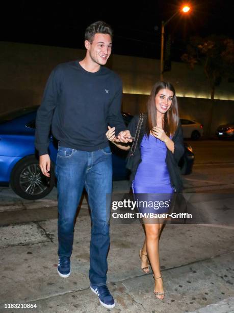 Danilo Gallinari and Eleonora Boi are seen on November 17, 2019 in Los Angeles, California.