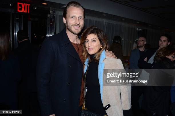 Jesper Vesterstrom and Jennifer Esposito attend New York Special Screening Of "A Beautiful Day In The Neighborhood" After Party at Le District...