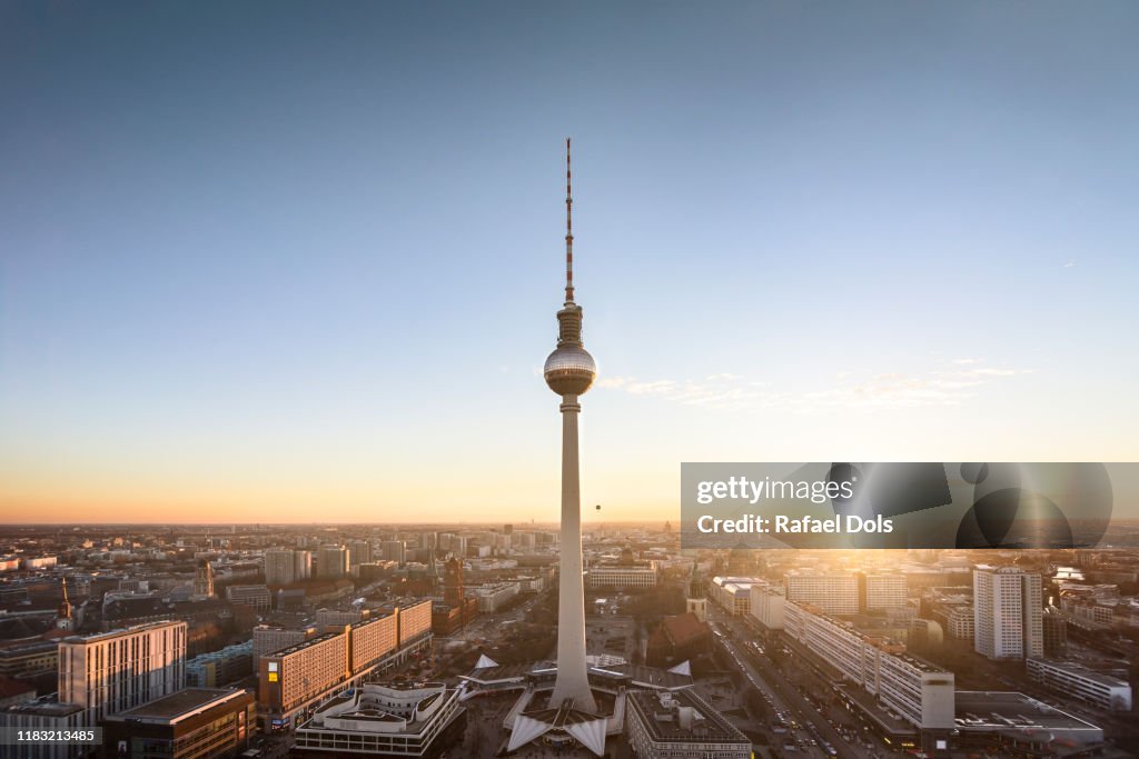 Berlin skyline with TV tower