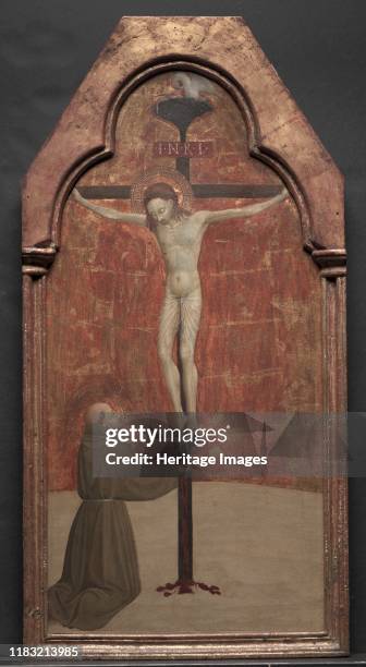 St. Francis Kneeling before Christ on the Cross, 1437-1444. Because of his simplicity, piety, and devotion to all living creatures, Saint Francis has...