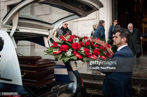 Funeral of Antonello Falqui, director, author of television programs and considered among the creators of the television variety with programs like...