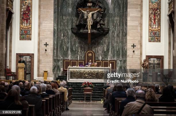 Funeral of Antonello Falqui, director, author of television programs and considered among the creators of the television variety with programs like...