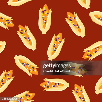 Red Corn Pattern Corn Pattern Flat 2 High-Res Vector Graphic - Getty Images