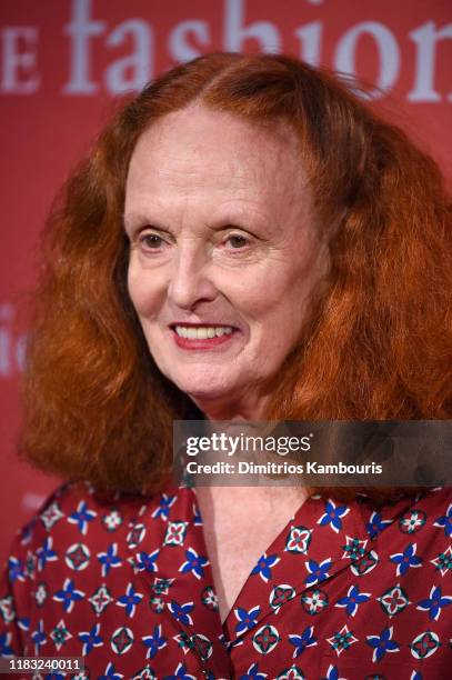 Grace Coddington attends the 2019 FGI Night Of Stars Gala at Cipriani Wall Street on October 24, 2019 in New York City.