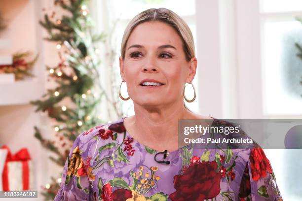 Chef / TV Personality Cat Cora visits Hallmark Channel's "Home & Family" at Universal Studios Hollywood on October 24, 2019 in Universal City,...