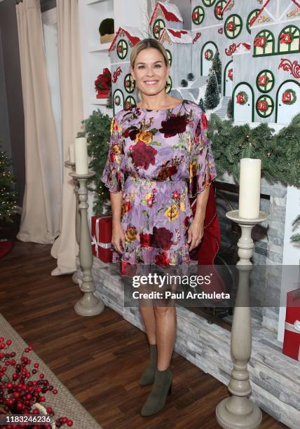 Chef / TV Personality Cat Cora visits Hallmark Channel's "Home & Family" at Universal Studios Hollywood on October 24, 2019 in Universal City,...