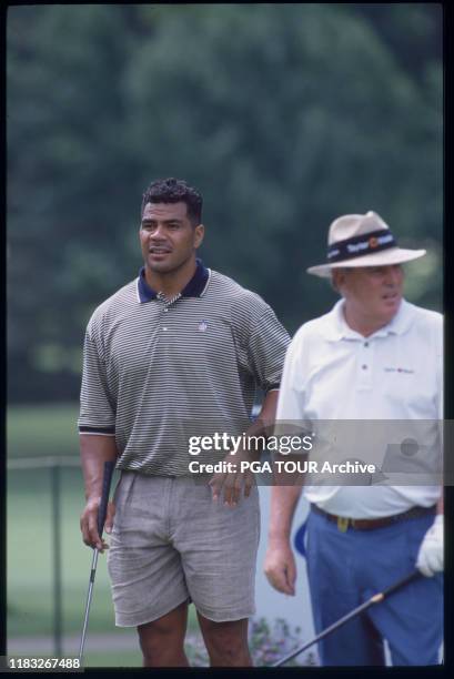 Junior Seau 1999 Cadillac NFL Golf Classic - June Photo by L.C. Lambrecht/PGA TOUR Archive via Getty Images