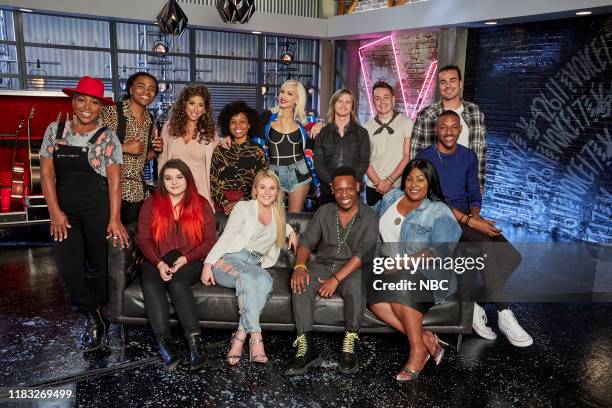 Blind Auditions/Battle Rounds" Episode 1707 -- Pictured: Myracle Holloway, Royce Lovett, Caroline Reilly, Elise Azkoul, Kiara Brown, Kyndal Inskeep,...