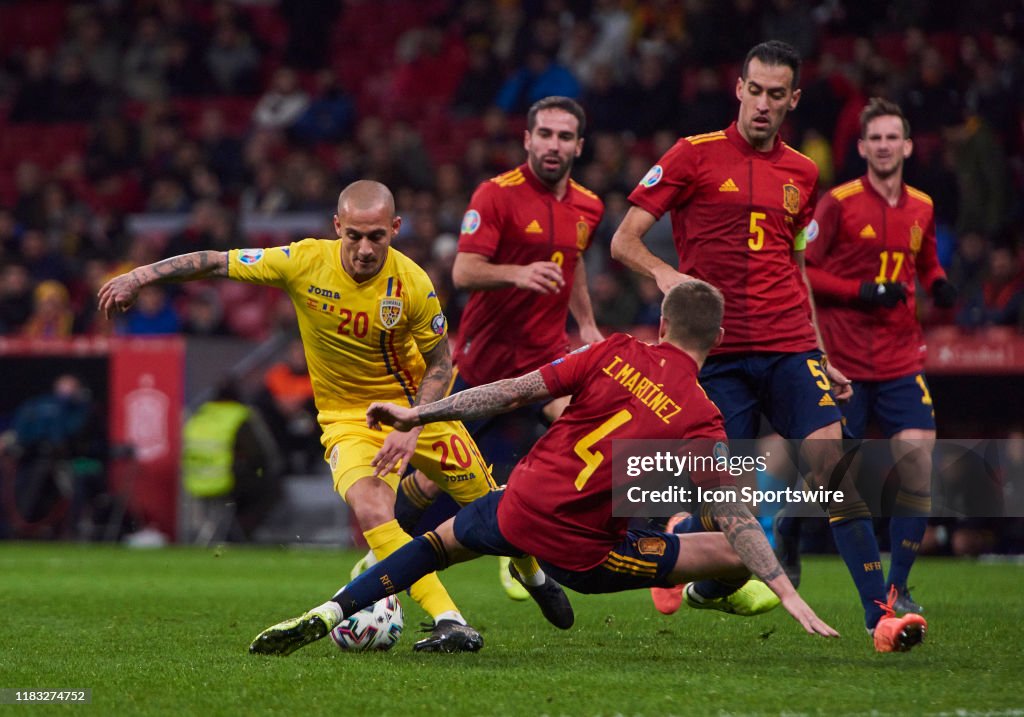SOCCER: NOV 18 UEFA Euro Qualifier - Spain v Romania