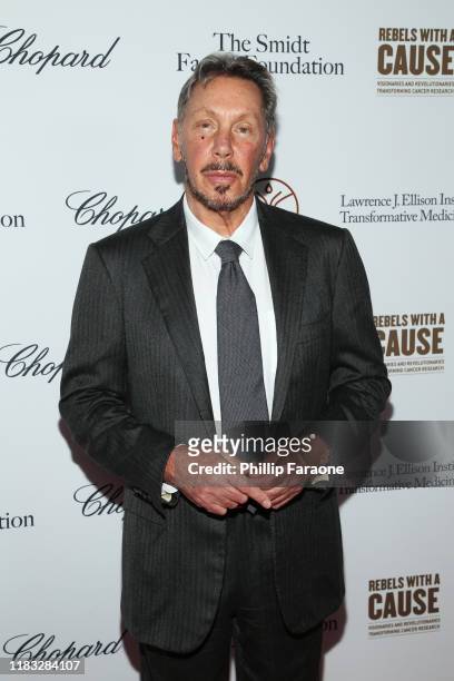 Larry Ellison attends the Rebels With A Cause Gala 2019 at Lawrence J Ellison Institute for Transformative Medicine of USC on October 24, 2019 in Los...