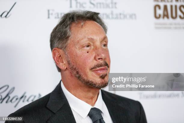 Larry Ellison attends the Rebels With A Cause Gala 2019 at Lawrence J Ellison Institute for Transformative Medicine of USC on October 24, 2019 in Los...