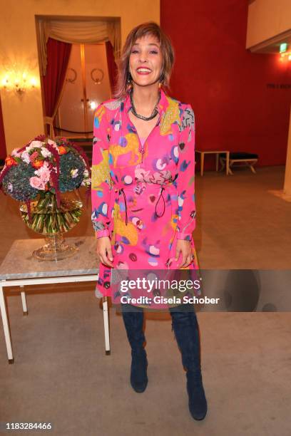 Opera singer Marlis Petersen at the opera premiere of "Die tote Stadt" by Erich Wolfgang Korngold at Bayerische Staatsoper on November 18, 2019 in...