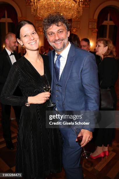 Opera singer Jonas Kaufmann and his wife Christiane Lutz at the opera premiere of "Die tote Stadt" by Erich Wolfgang Korngold at Bayerische...