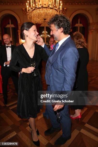 Opera singer Jonas Kaufmann and his wife Christiane Lutz at the opera premiere of "Die tote Stadt" by Erich Wolfgang Korngold at Bayerische...