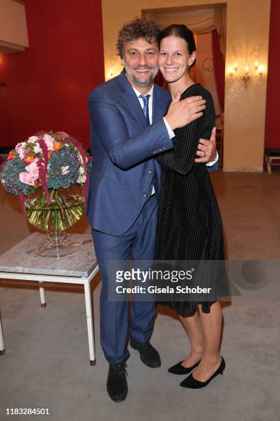 Opera singer Jonas Kaufmann and his wife Christiane Lutz at the opera premiere of "Die tote Stadt" by Erich Wolfgang Korngold at Bayerische...