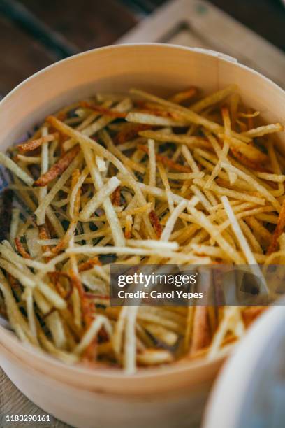 french fries - french fries white background stock-fotos und bilder