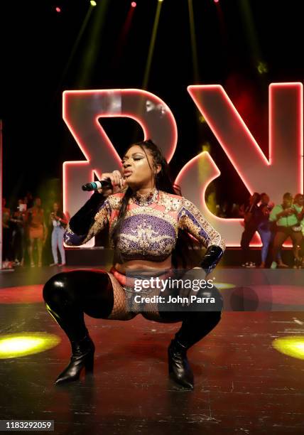 Megan Thee Stallion performs during the RapCaviar Live Concert on October 24, 2019 in Miami Beach, Florida.