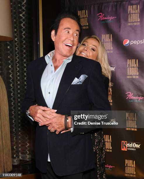 Singer/entertainer Wayne Newton and his wife Kathleen McCrone arrive at the opening of “Paula Abdul: Forever Your Girl” At Flamingo Las Vegas on...