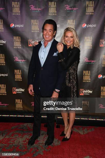 Singer/entertainer Wayne Newton and his wife Kathleen McCrone arrive at the opening of “Paula Abdul: Forever Your Girl” At Flamingo Las Vegas on...