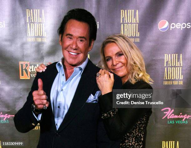 Singer/entertainer Wayne Newton and his wife Kathleen McCrone arrive at the opening of “Paula Abdul: Forever Your Girl” At Flamingo Las Vegas on...