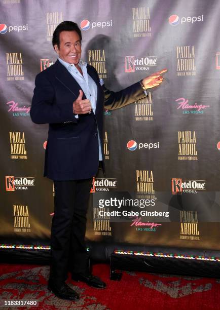 Entertainer Wayne Newton attends the official opening for the "Paula Abdul: Forever Your Girl" Flamingo Las Vegas residency at The Cromwell Las Vegas...