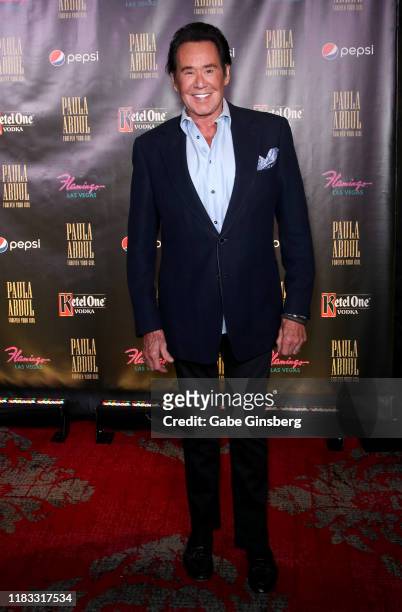 Entertainer Wayne Newton attends the official opening for the "Paula Abdul: Forever Your Girl" Flamingo Las Vegas residency at The Cromwell Las Vegas...
