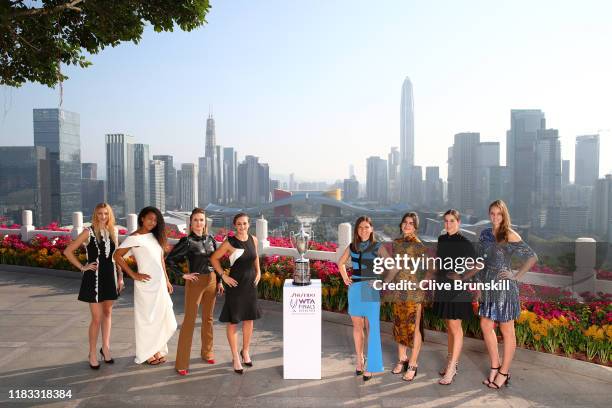 Petra Kvitova of the Czech Republic, Naomi Osaka of Japan, Elina Svitolina of Ukraine, Ashleigh Barty of Australia, Simona Halep of Romania, Bianca...