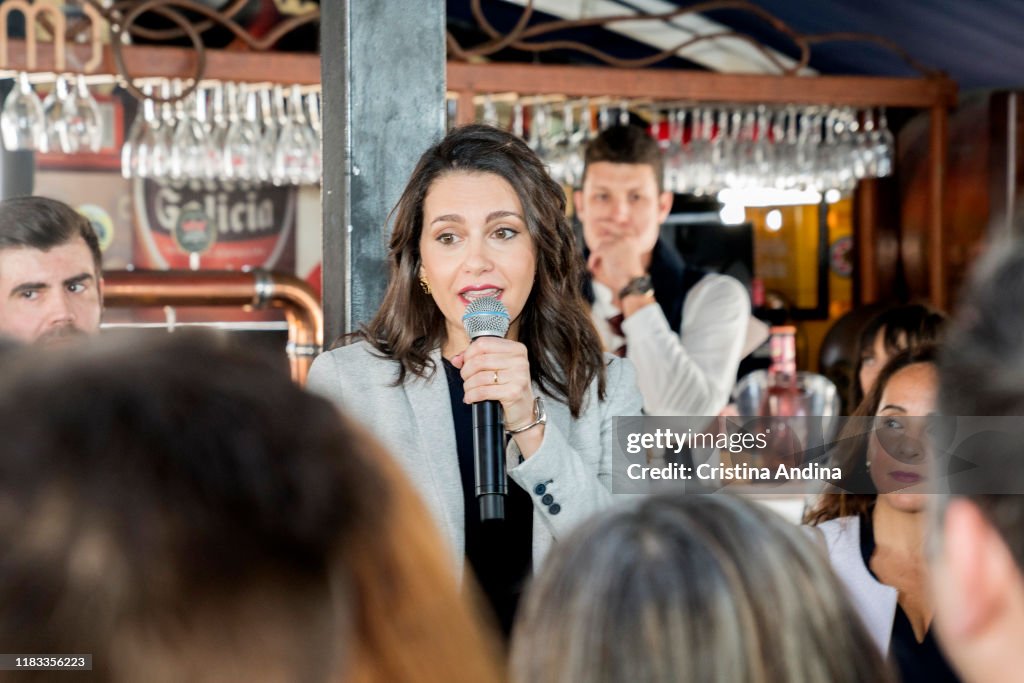 Ines Arrimadas Attends A Meeting In A Coruña