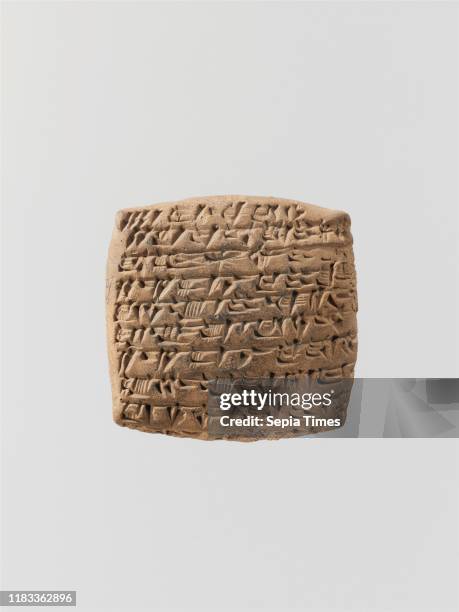 Quittance for a loan in silver, Middle Bronze Age-Old Assyrian Trading Colony, circa 20th-19th century BC, Anatolia, probably from Kultepe , Old...