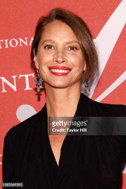 Christy Turlington Burns attends Fashion Group International's 2019 Night of Stars at Cipriani Wall Street on October 24, 2019 in New York City.