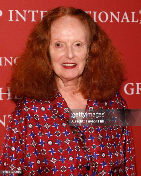 Grace Coddington attends Fashion Group International's 2019 Night of Stars at Cipriani Wall Street on October 24, 2019 in New York City.