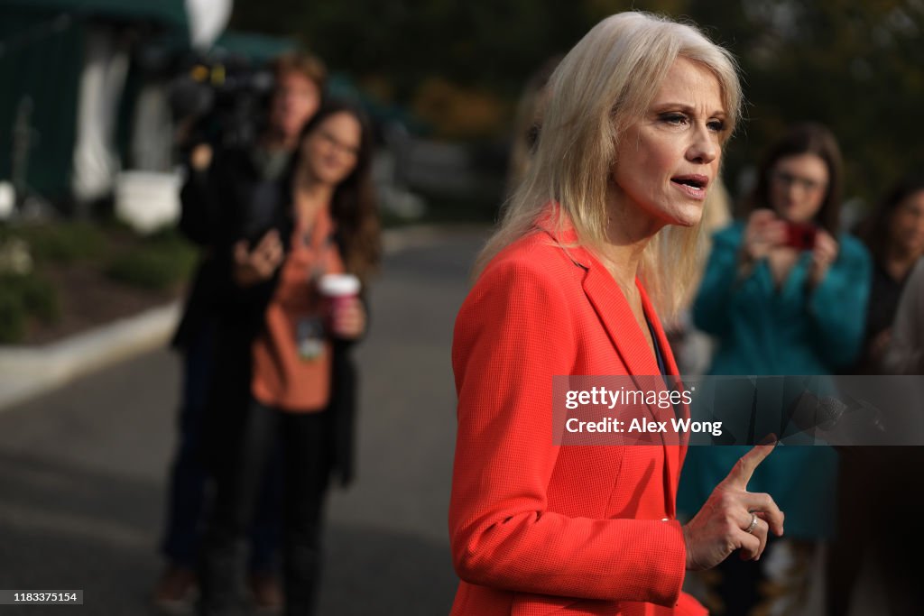 Kellyanne Conway Speaks With Media At The White House