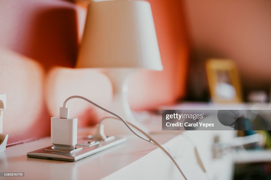 Connect the charger connector to household power