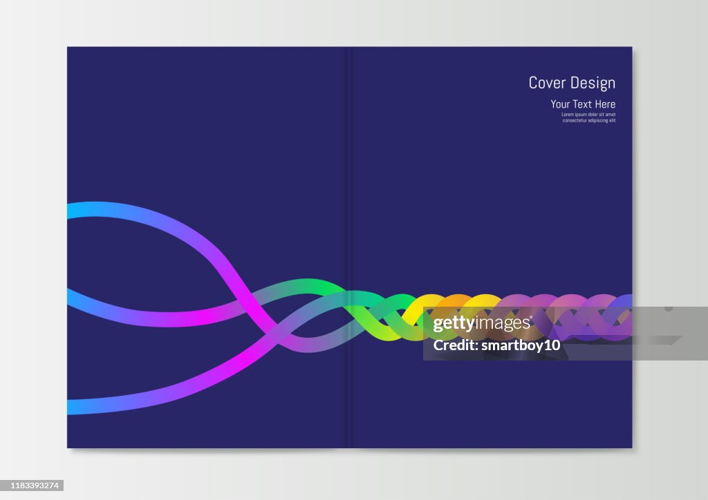 Abstract Report Cover Design Template