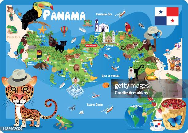 ilustrações, clipart, desenhos animados e ícones de panamá, panamá mapa, panamá, san miguelito, juan diaz, david, arraijan, colon, las cumbres, la chorrera, pedregal, tocumen, santiago de veraguas, parque lefevre, chilibre, cativa, rio abajo, nuevo belen, ancon, alcalde diaz, el chorrillo, changuinola, l - tamanduá bandeira