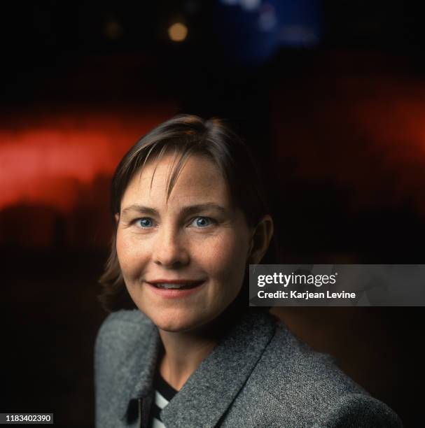 Actress Cherry Jones poses for a portrait at the Cherry Lane Theater on November 18,1998 in New York City, New York.