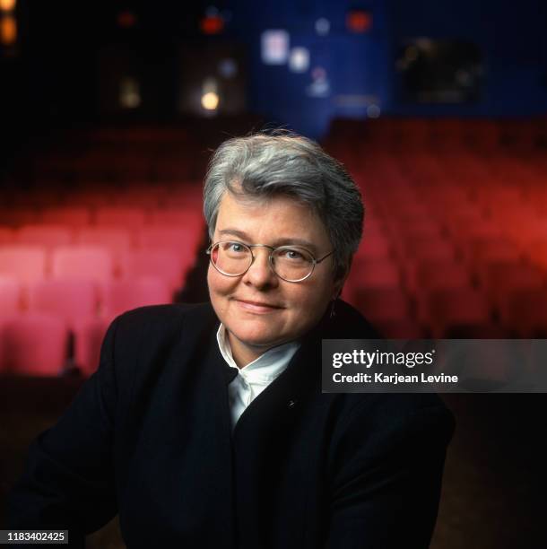 Playwright Paula Vogel poses for a portrait at the Cherry Lane Theater on November 18,1998 in New York City, New York.