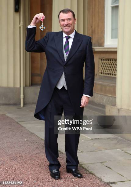 Wimbledon chairman, Philip Brook CBE following an investiture ceremony at Buckingham Palace on November 19, 2019 in London, England.