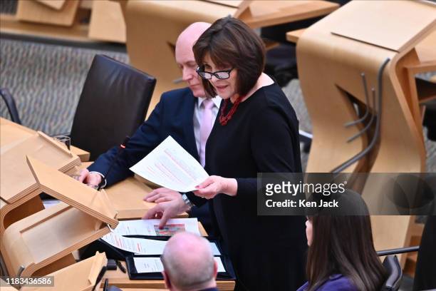 Scottish Health Secretary Jeane Freeman responds to a topical question in the Scottish Parliament on NHS staff shortages and their impact on cancer...