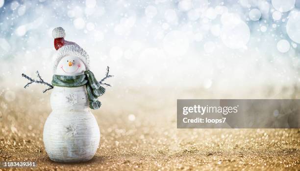 happy snowman - christmas cute stock pictures, royalty-free photos & images