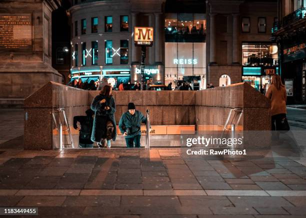 underground metro station - tyne and wear stock pictures, royalty-free photos & images