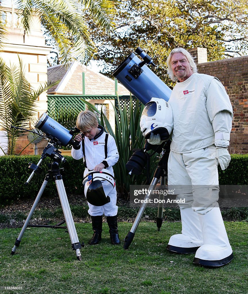 Richard Branson Celebrates Virgin Money's Australia Birthday